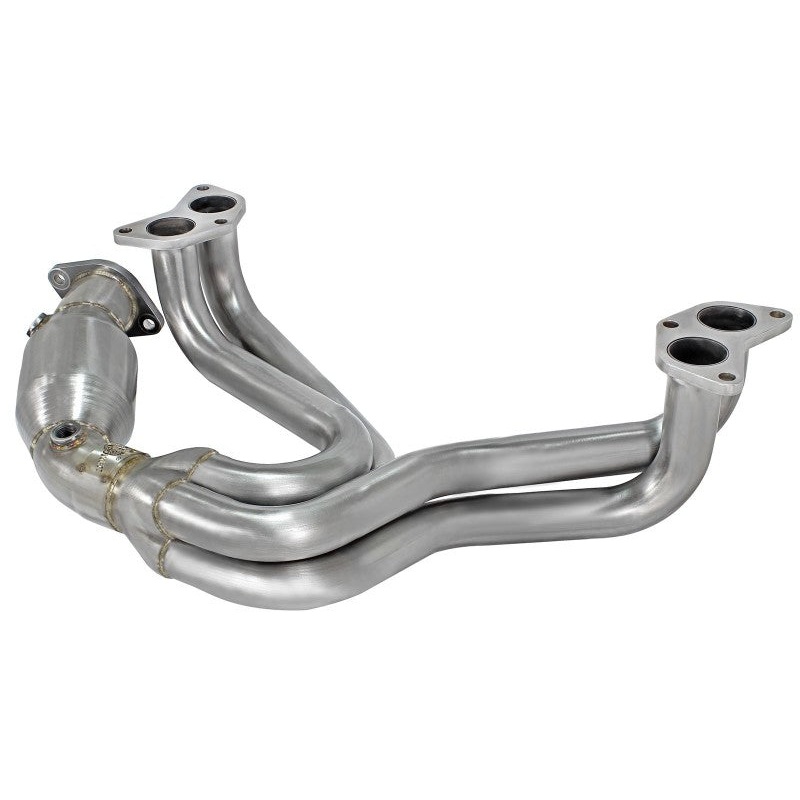 aFe 12-17 Toyota 86 / FRS / BRZ Twisted Steel 304 Stainless Steel Long Tube Header w/ Cat