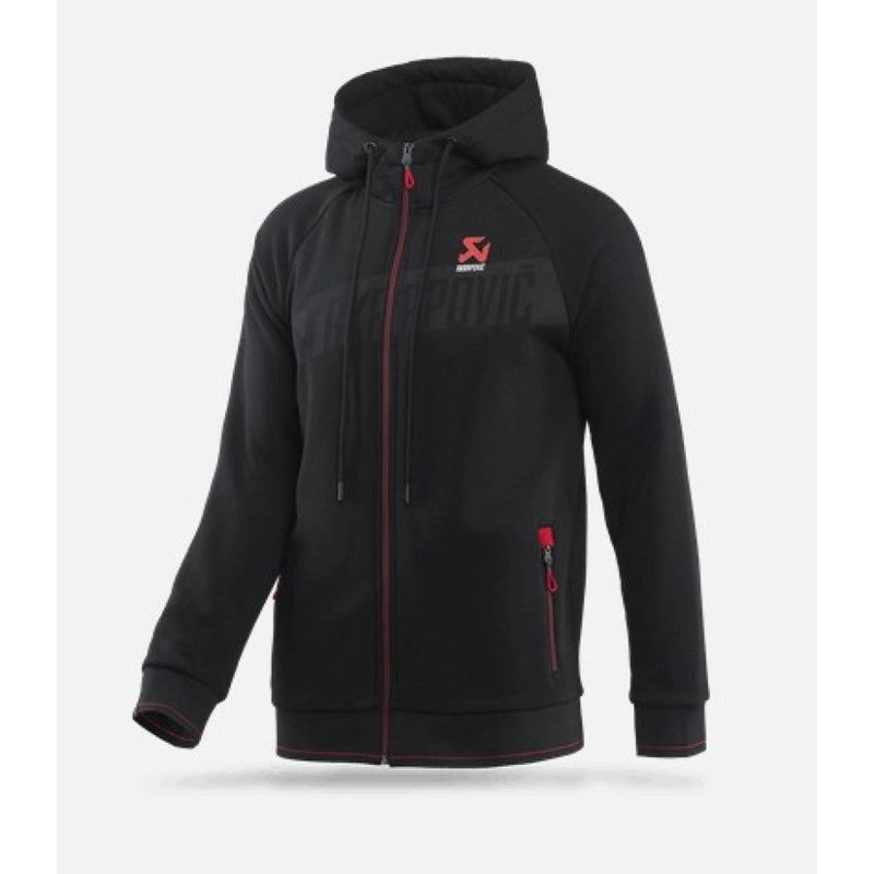 Akrapovic Mens Corpo Zip Hoodie Black – M