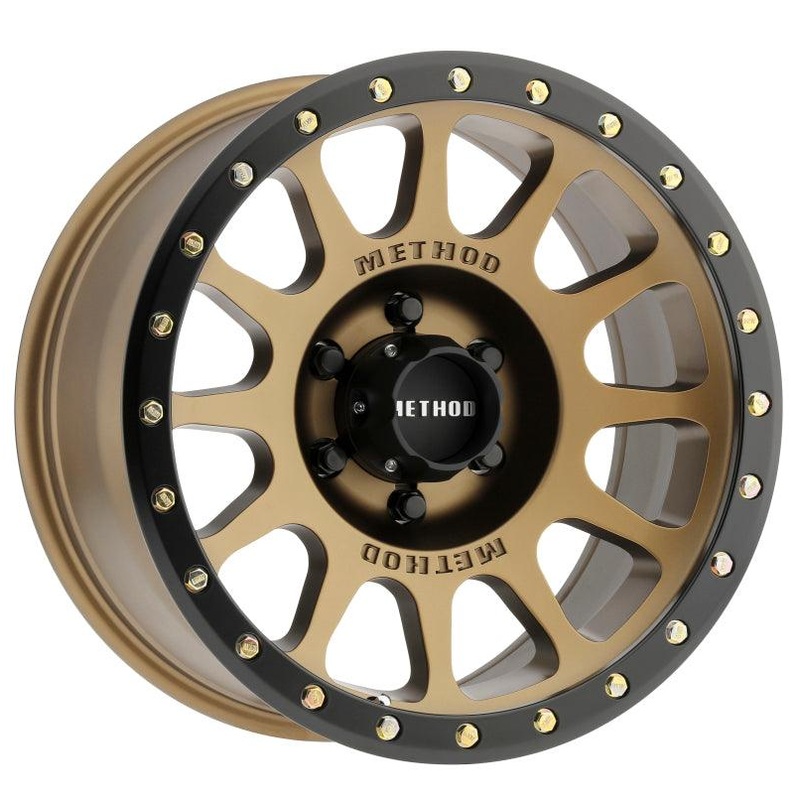Method MR305 NV 17×8.5 0mm Offset 6×5.5 108mm CB Method Bronze/Black Street Loc Wheel