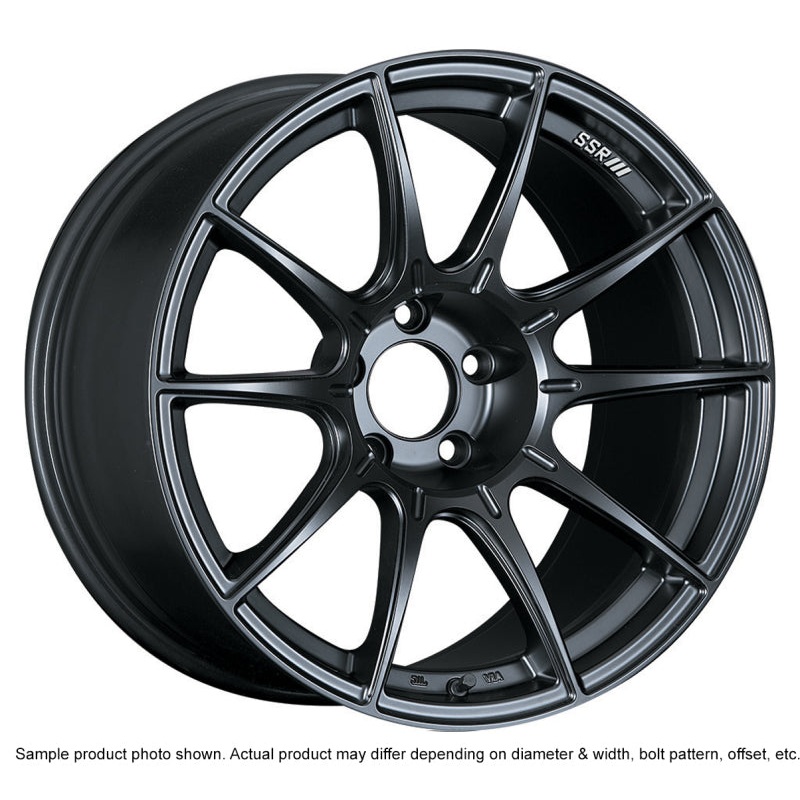 SSR GTX01 18×10.5 5×114.3 15mm Offset Flat Black Wheel Evo X / G35 / 350z / 370z