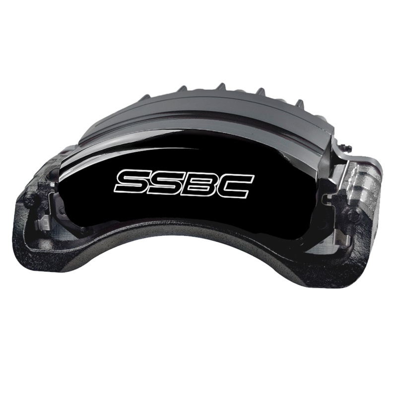 American Made Tri-Power 3-Piston Left Rear Caliper Assembly W/Pads. Black CPA-22170-1B