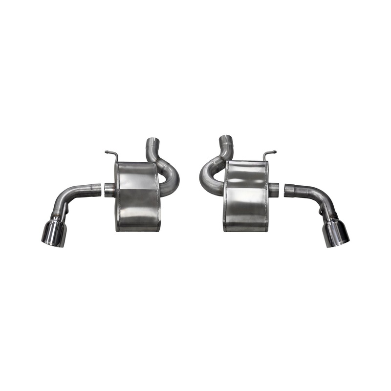 Corsa Performance Polished Xtreme Axle-Back Exhaust 2.75in 2016-2024 Chevrolet Camaro SS 6.2L V8 Dual Rear Exit Single Tip