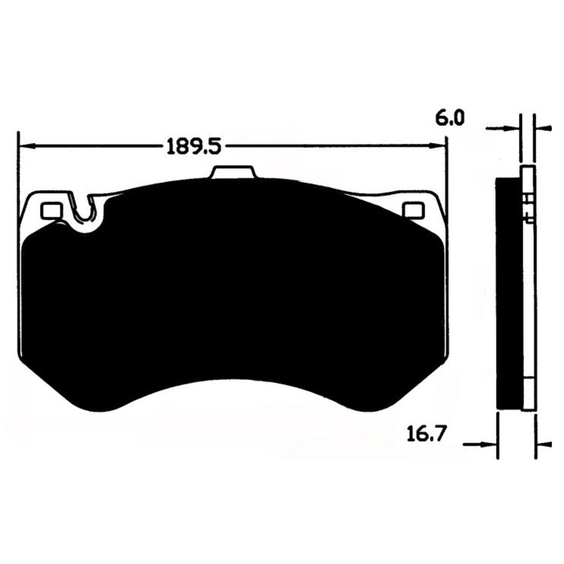 Porterfield Brake Pads for 2013 MERCEDES-BENZ E63 AMG – w/Ceramic Discs
