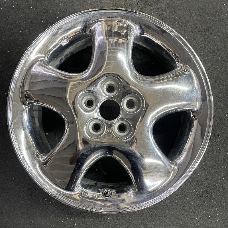 16″ PT CRUISER 01 16×6 5 spoke w/o dimples; chrome wide spoke Original OEM Wheel Rim