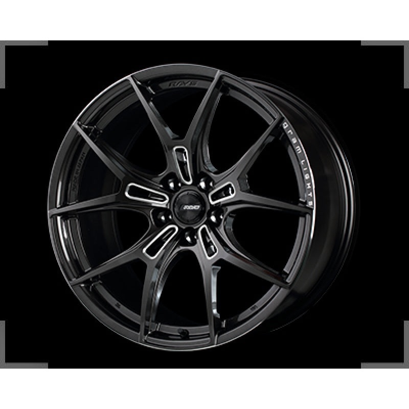 Gram Lights 57FXZ 19×8.5 +32 5-112 Super Dark Gunmetal & Machining Rim Edge DC Wheel