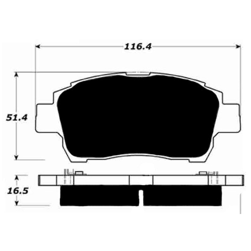Porterfield Brake Pads for 2008 TOYOTA PRIUS