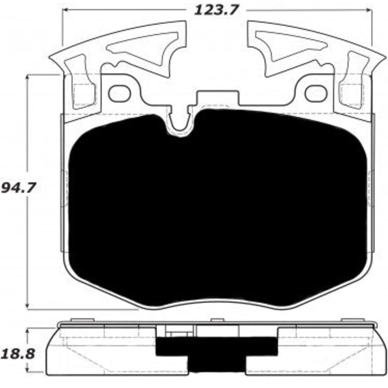 Porterfield Brake Pads for 2017 BMW 740iX