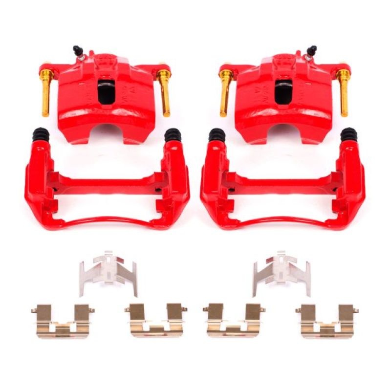 Power Stop 97-99 Acura CL Front Red Calipers w/Brackets – Pair