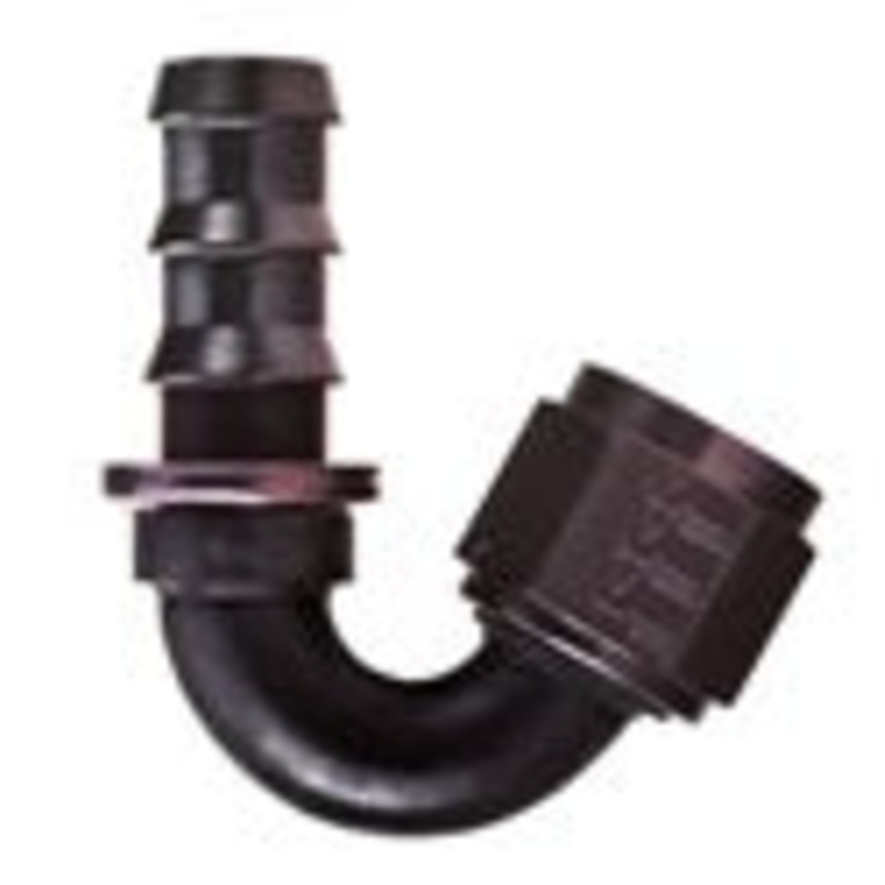 Socketless Fitting; -10AN Hose; 150 deg.
