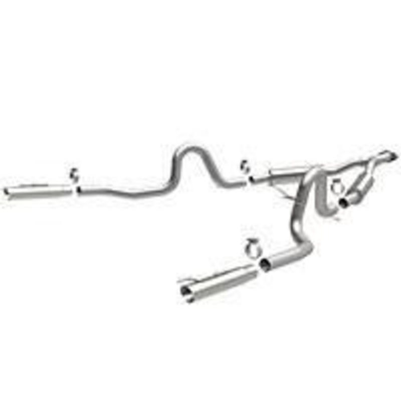 1999 -2004 Ford Mustang Cat Back Exhaust; Dual Split Rear Exit by Magnaflow (15717)