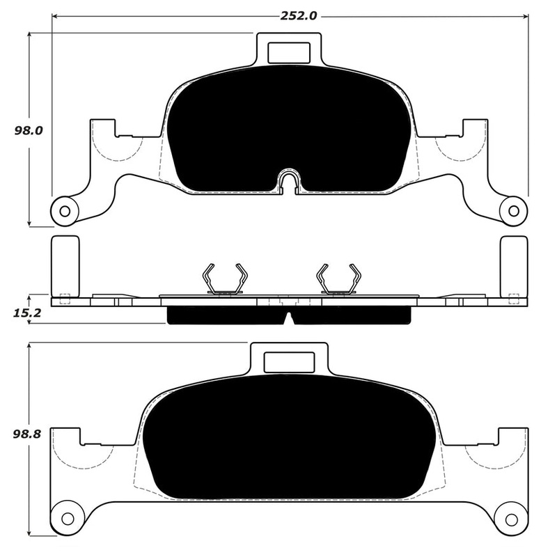 Porterfield Brake Pads for 2018 AUDI A5/A5 Quattro  – 338mm Front Disc (Exc Cabriolet)