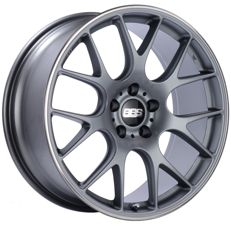 BBS CH-R 20×9 5×120 ET24 Satin Titanium Polished Rim Protector Wheel -82mm PFS/Clip Required