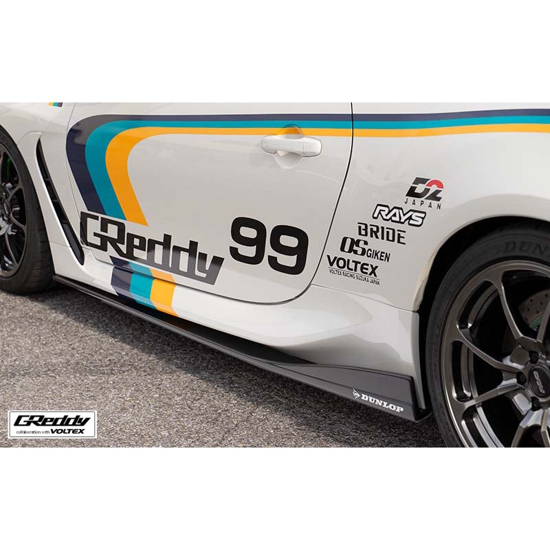GReddy 2022 BRZ/GR86 X Voltex Fiberglass Side Under Panels Matte Black | 17510234