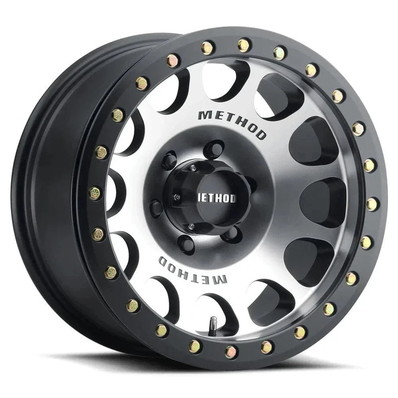 Method Race Wheels MR105 Beadlock 17″ 6×139.7 Machined w/ Matte Black Ring