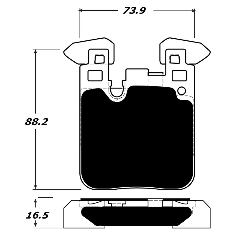 Porterfield Brake Pads for 2015 BMW 428i Coupe/i Gran Coupe –  M Sport Brakes w/ 4 Piston Fr Cal