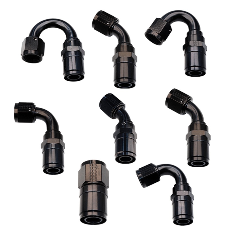 Fragola -10AN Race-Rite Crimp-On Hose End 90 Degree