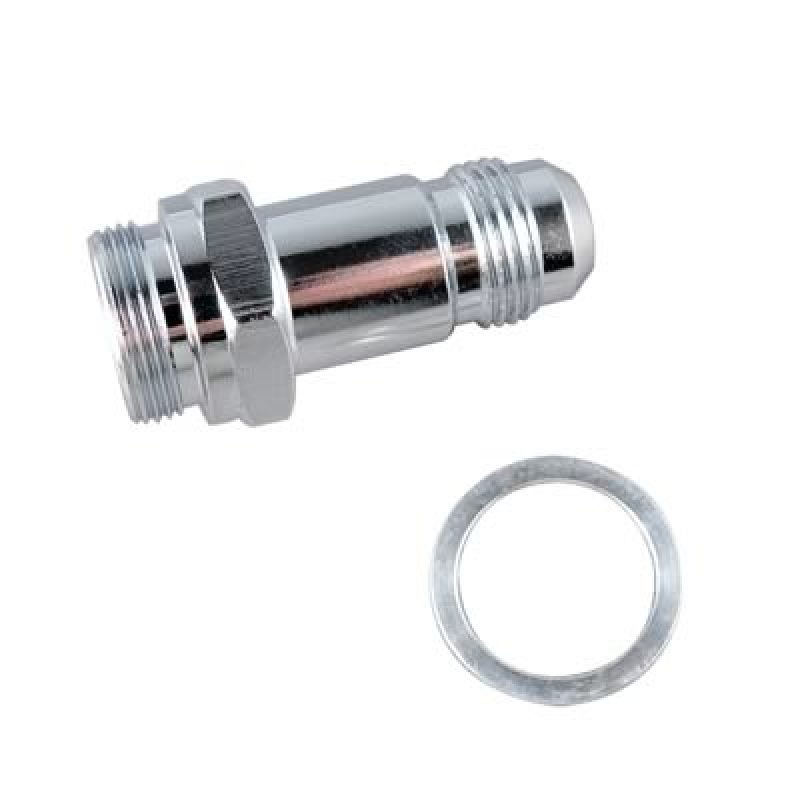 Fragola -6AN x 9/16-24 Male Adapter-Holley – Chrome