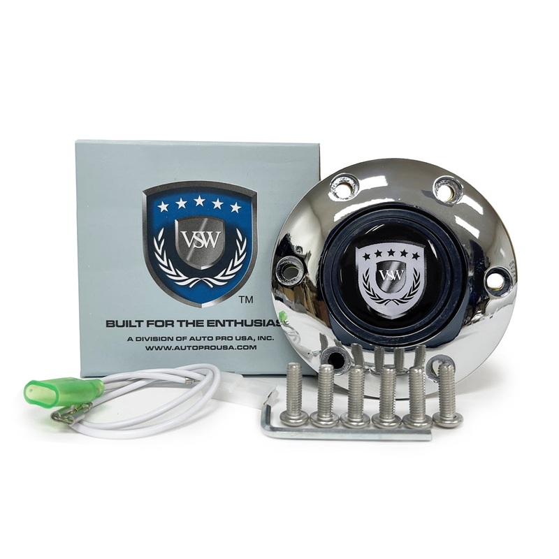 VSW S6 | Chrome VSW Emblem | Chrome Horn Button | STEVSWSIL-CHR