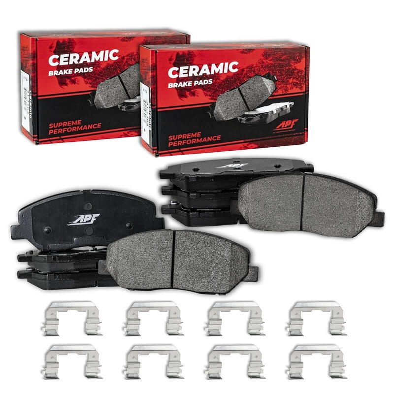 APF Full Pads Set compatible with 1998-2002 Honda Accord 3.0L Ceramic Carbon Fiber Brake Pads