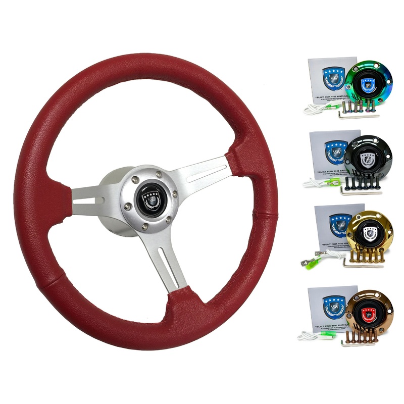 Audi R8 Steering Wheel Kit | Red Leather | ST3014RED