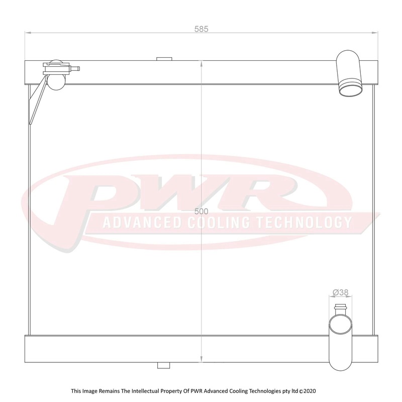 PWR – 42mm Performance Radiator (Mazda RX7 FC Series 5 89-92)