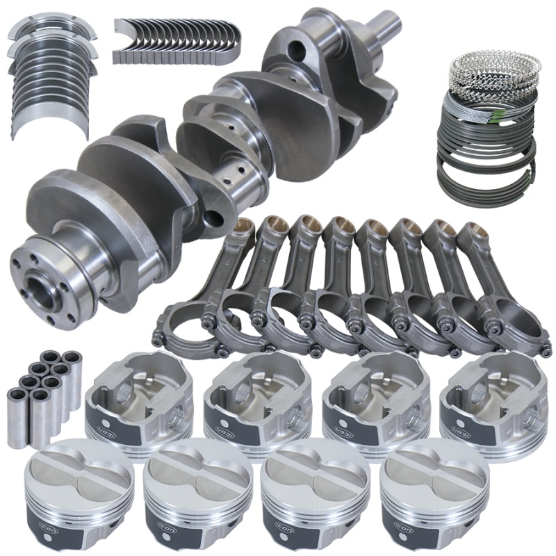 Eagle Ford 351W 4.000in Crank 6.200in I-Beam Rods -11cc Flat Top 4.060in Pistons Rotating Assembly