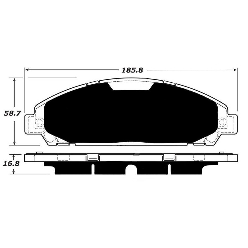 Porterfield Brake Pads for 2017 FORD Mustang 6 Cyl EcoBoost