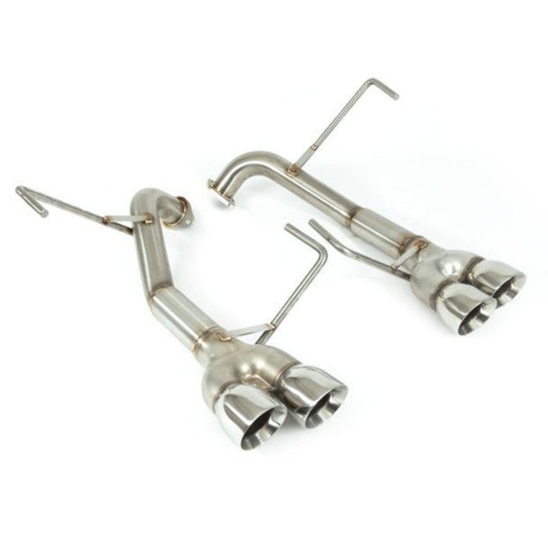 Nameless Performance [19-21 STI, 2018 STI Type RA] AxleBack Double Wall 3.5″ Polished Tips and No Muffler | SUAB15WRX-0MU-35SDW-19STI