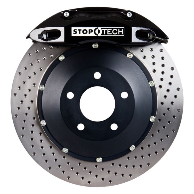 StopTech 2005 Toyota 4Runner Front Black ST-40 Caliper 355×32 Drilled Rotor