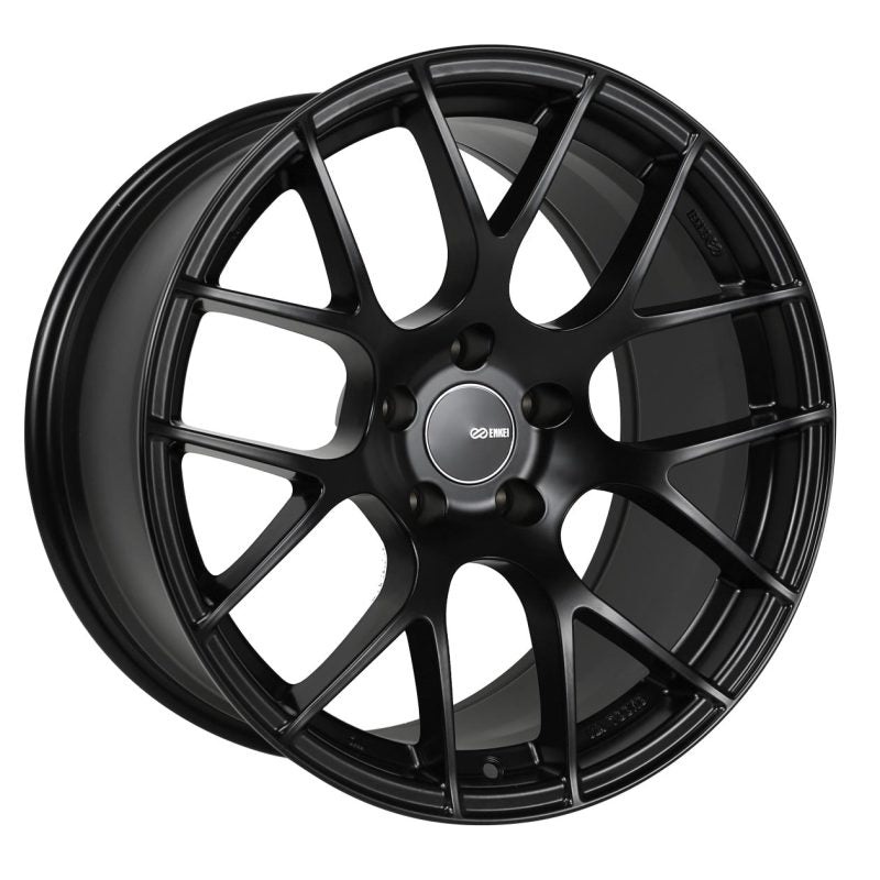 Enkei Raijin 18×8.5 50mm Offset 5×114.3 Bolt Pattern 72.6 Bore Diameter Matte Black Wheel