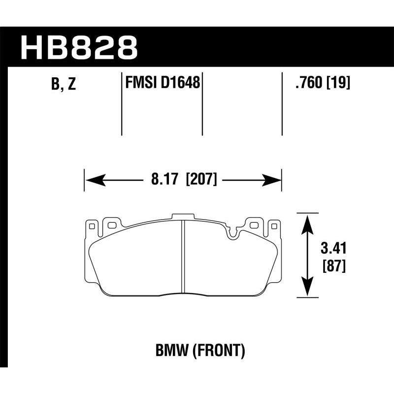 Hawk 12-17 BMW M6 / 14-17 BMW M6 Gran Coupe / 13-16 BMW M5 Performance Ceramic Front Brake Pads