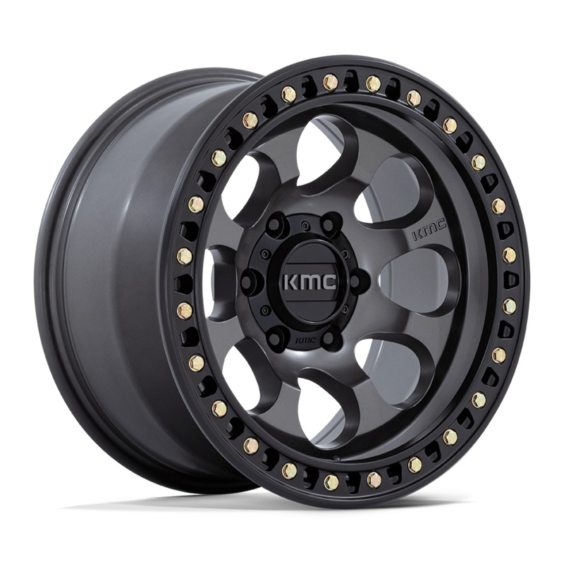 KMC Wheels KM550 Riot SBL 17″ 5×127 Anthracite With Satin Black Lip