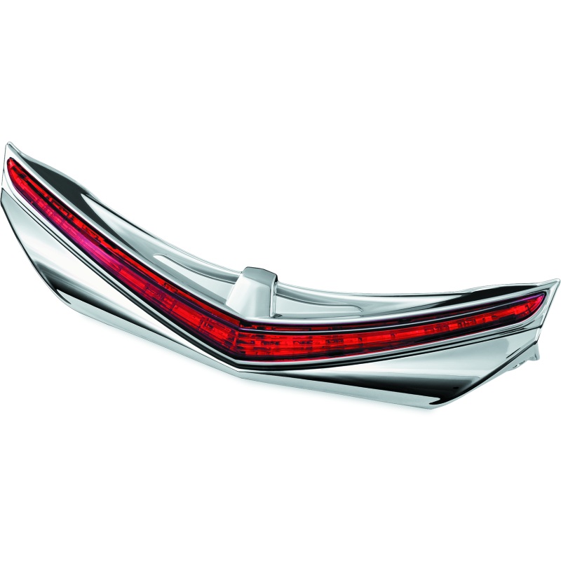 Kuryakyn L.E.D. Rear Fender Tip 12-17 GL1800 Chrome Red Lens