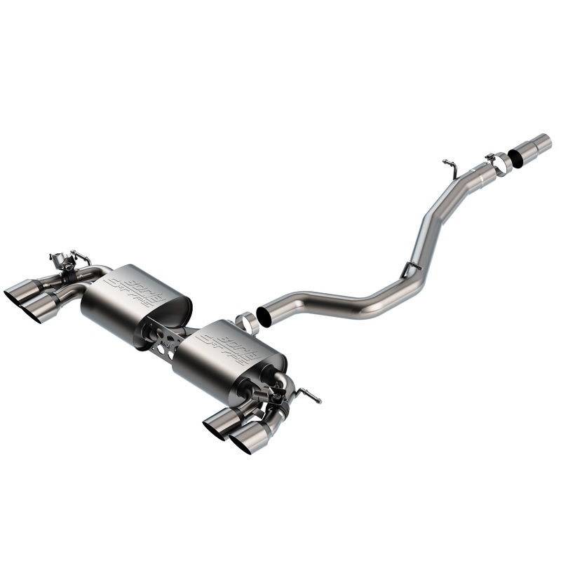 Borla Cat-Back Exhaust System – S-Type | 2018-2019 Volkswagen Golf R 2.0L (140830SB)