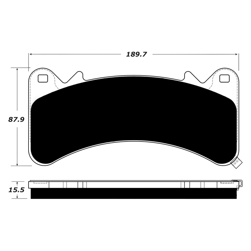 Porterfield Brake Pads for 2015 GMC Yukon 4WD w/6 Piston BBK