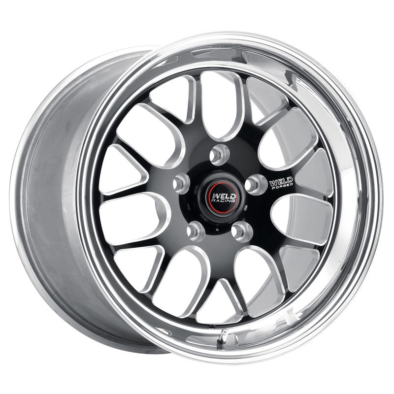 Weld S77 18×5 / 5×4.5 BP / 1.6in. BS Black Wheel (High Pad) – Non-Beadlock