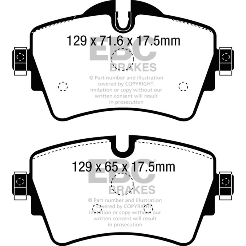 EBC 14+ Mini Hardtop 2.0 Turbo Cooper S Greenstuff Front Brake Pads