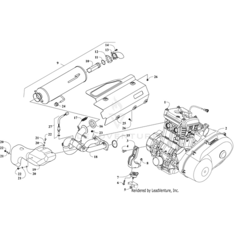 Engine Mount Front-Mach-Right by Arctic Cat