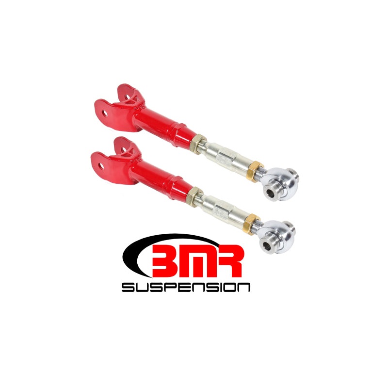 BMR 16-17 6th Gen Camaro Upper Trailing Arms w/ On-Car Adj. Rod Ends – Red