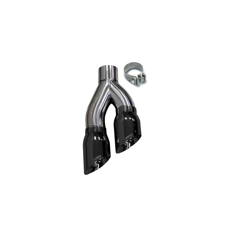 Corsa 1999-2006 Universal Stainless Steel Twin 4.0in Black PVD Pro-Series Tip
