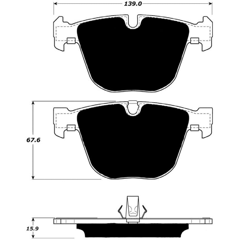 Porterfield Brake Pads for 2010 BMW X5 xDrive48i