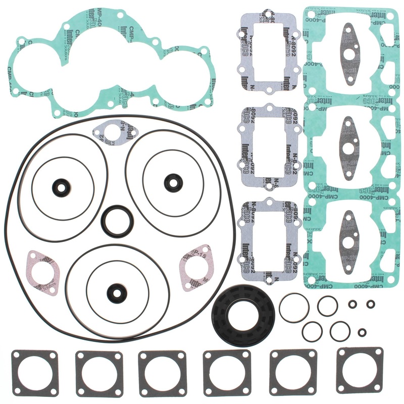 Vertex 711198 Gaskets 94-96 Ski-Doo Formula Mach Z 779 Complete Gasket Kit w/ Oil Seals