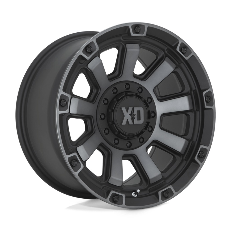 XD Wheels XD852 Gauntlet 20″ 5×127/5×139.7 Satin Black With Gray Tint