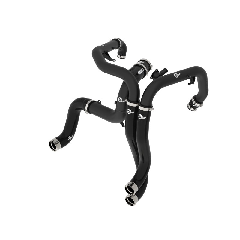 aFe 22-24 Ford Bronco Raptor V6-3.0L BladeRunner Aluminum Hot and Cold Charge Pipe Kit – Black