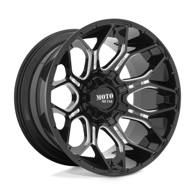 Moto Metal Wheels MO808 Sniper 20″ 8×170 Gloss Black Milled