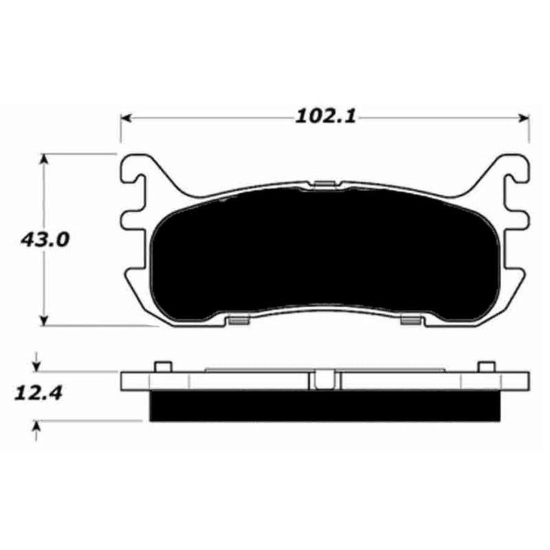 Porterfield Brake Pads for 2003 FORD ZX2