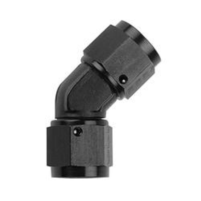 Fragola -10AN x 45 Degree Female Coupler – Black