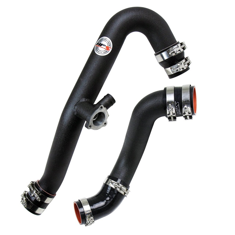 HPS Intercooler Hot Charge Pipe and Cold Side Black Hoses | 2015 – 2017 Ford Mustang Ecoboost (17-101WB)