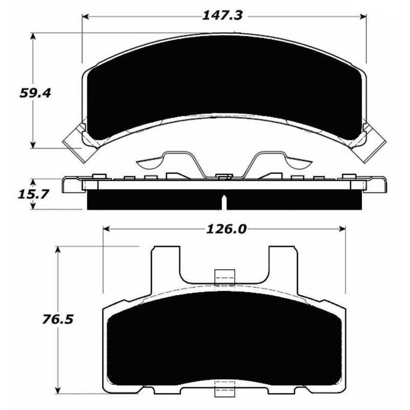 Porterfield Brake Pads for 1990 GMC C1500 2WD Ext Cab