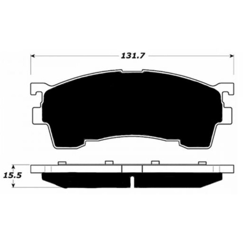 Porterfield Brake Pads for 2003 MAZDA PROTEGE LX